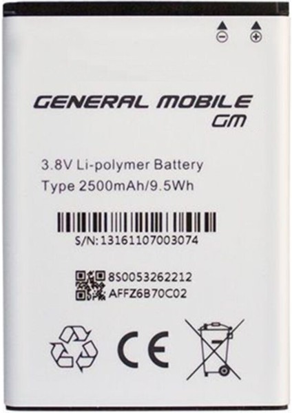 General Mobile Gm4 Batarya Gm4 Uyumlu Batarya