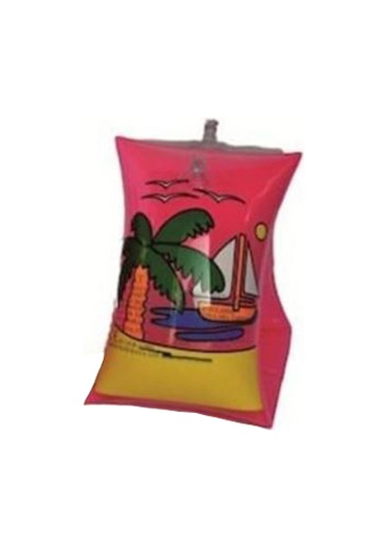 Gemi Desenli Şişme Kolluk Pembe 30X15 cm