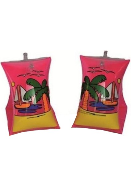 Gemi Desenli Şişme Kolluk Pembe 30X15 cm fiyatları