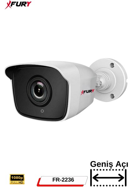 6 Kamera Geniş Açı 1080P Full Hd Görüntü 36 LED Gece Görüşlü-Su Geçirmez Güvenlik Kamera Seti 320 GB