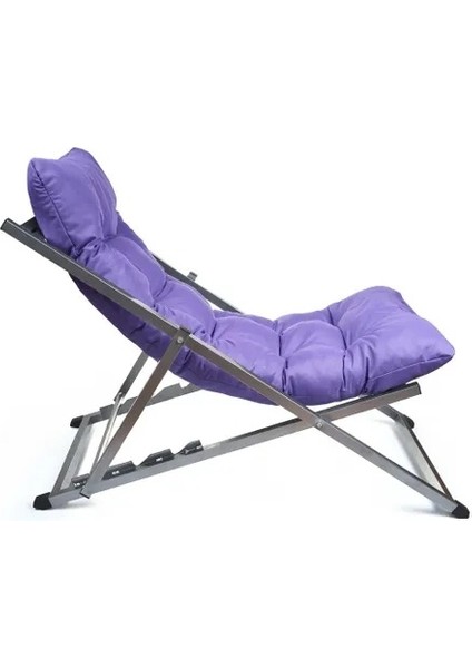 Katlanabilir Minderli Bahçe Balkon Teras Şezlong 1 Şezlong (Metalik) modelleri
