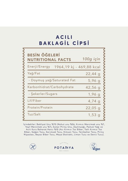 Baharatlı Baklagil +Deniz Tuzlu Baklagil +Acılı Baklagil Cipsi 3 x 50 gr