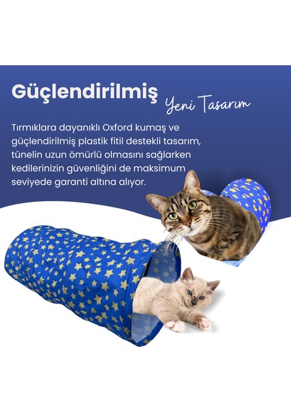 Dayanıklı Kedi Tüneli 60 Cm Taşınabilir Ve Katlanabilir Saklanma Tüneli Kediler Için Dinlenme Alanı