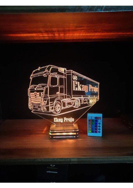 Mercedes Truck Personalized 3D Lamp (Kişiye Özel Lamba) modelleri