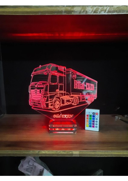 Mercedes Truck Personalized 3D Lamp (Kişiye Özel Lamba) fırsatları
