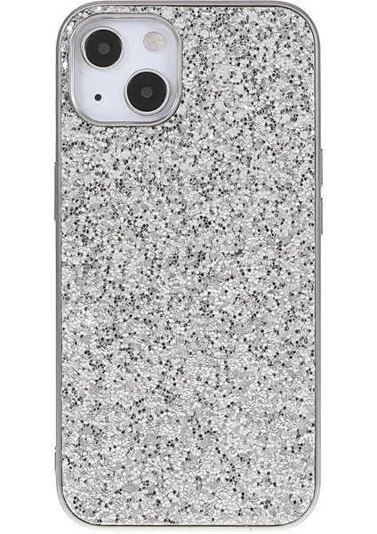 iPhone 14 Plus Elektrapan Çerçeve Glitter Sequins Telefon Kılıfı (Yurt Dışından)