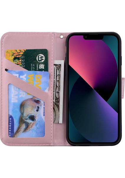 iPhone 13 Karikatür Pu Derisi+Tpu Telefon Kılıfı (Yurt Dışından) modelleri