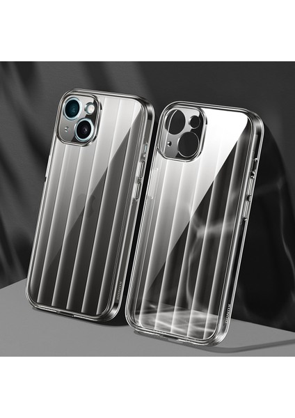 iPhone 15 Stripe Design Pc+Tpu Telefon Kılıfı (Yurt Dışından)