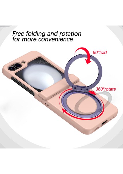 Samsung Galaxy Z 5 5g Döndürülebilir Halka Sert Pc Sırt Manyetik Telefon Kılıfı (Yurt Dışından) fiyatları
