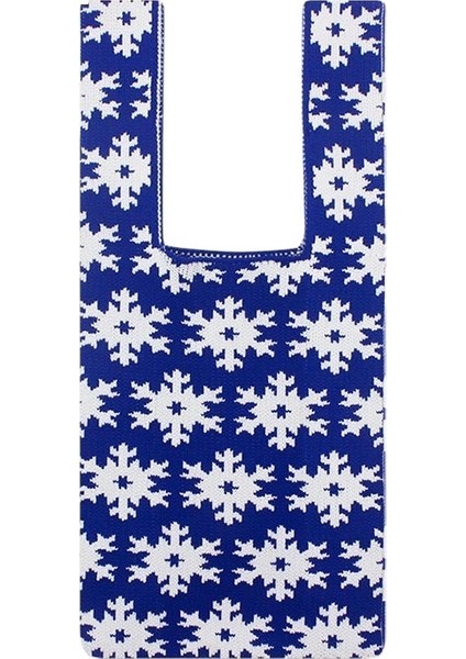 Bayan Tek Omuz Kar Tanesi Desenli Alışveriş Çantası (Yurt Dışından)