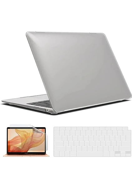 Macbook Pro 14 Inç M3 / M3 Pro / M3 Max A2992 A2918 Uyumlu Kılıf + Klavye Kılıfı + Ekran Koruyucu