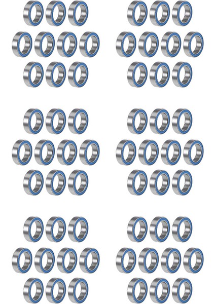 Rulman 60PCS 6700-YÜKSEK Kalite 6700 10X15X4MM Minyatür Conta Sabit Bilyalı Rulman, Mavi (Yurt Dışından)