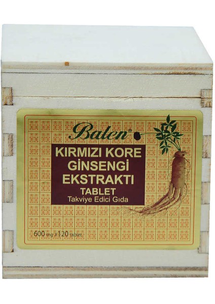 Kırmızı Kore Ginsengi Ekstraktı 120 Tablet fiyatları