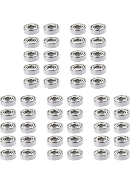 Rulman 50 Adet Minyatür Sabit Yivli 608 Zz 8 x 22 x 7mm Rulman Çeliği (Yurt Dışından)