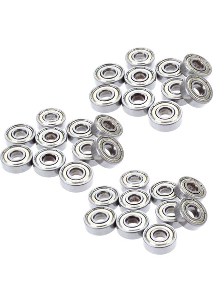 Rulman 30 Adet Minyatür Derin Oluk 608 Zz 8 x 22 x 7 mm Çelik (Yurt Dışından)