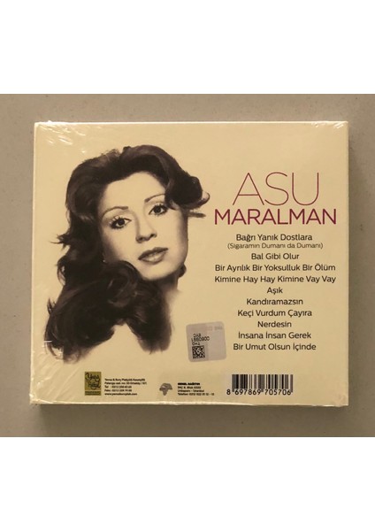 Asu Maralman 50.yıl CD (Jelatininde Sıfır Cd)