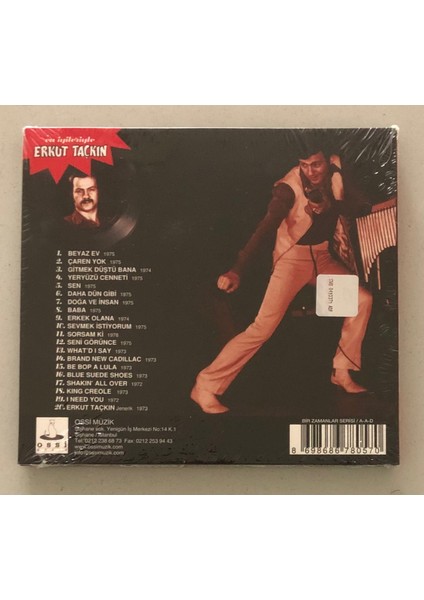Erkut Taçkın En Iyilerle (Beyaz Ev) CD (Jelatininde Sıfır Cd)