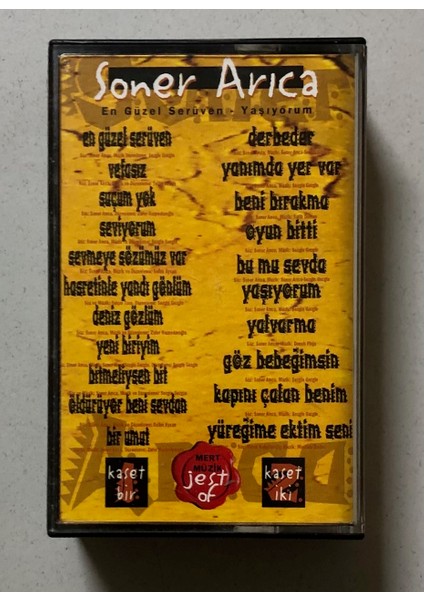 Soner Arıca Jest Of Çift Kaset (Orjinal Dönem Baskı)