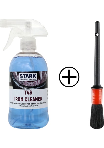 Stark T46 Ph Nötr Demir Tozu Sökücü 500ML + Detay Fırçası 2 Li Set