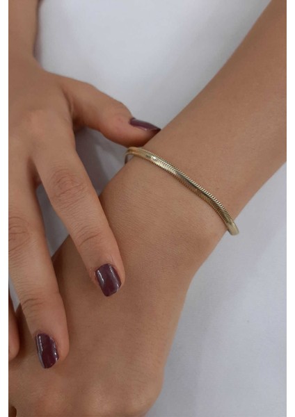 14 Ayar Altın İtalyan Balıksırtı Bileklik fırsatları