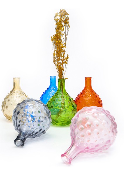 Saks Mavisi Bubble Cam Vazo (15 Cm) fiyatları