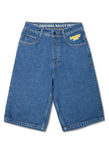 Homeboy X-Tra Baggy Rahat Kesim Unisex Mavi Kot Şort fırsatları