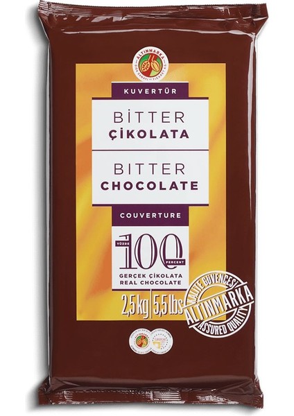ALT544 Bitter Kuvertür Çikolata 2,5 kg