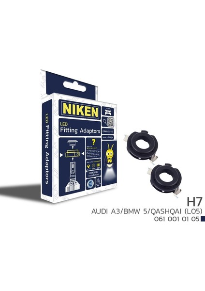 Niken LED Far Montaj Adaptörü H7 Audi A3/bmw 5/qashqai