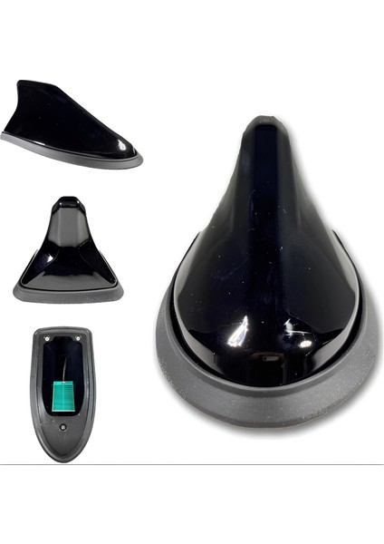 Alfa Romeo 155 Uyumlu Köpek Balığı Balık Sırtı Shark Anten Siyah