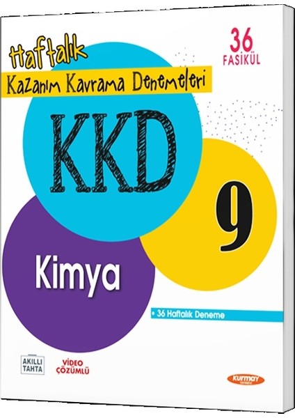 Kurmay Yayınları 2024 9.Sınıf Kimya Kazanım Kavrama Denemeleri 36 Fasikül