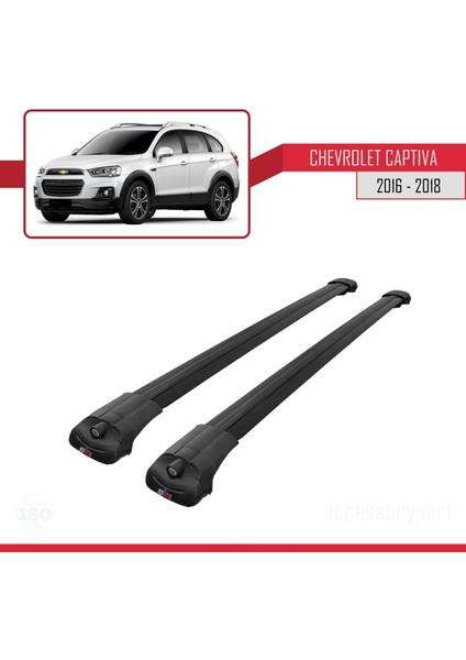 Chevrolet Captiva 2016-2018 Arası ile Uyumlu Ace-1 Ara Atkı Tavan Barı Siyah modelleri