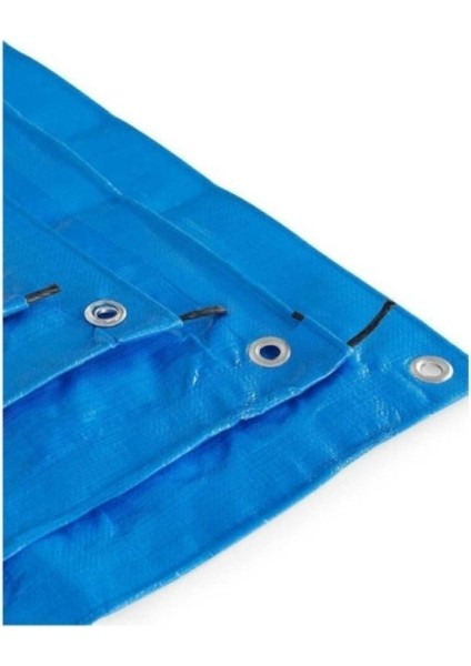 Su Geçirmez Pvc-Parafin Gölgelik Çadır-Tente-Branda Mavi 4x5 M