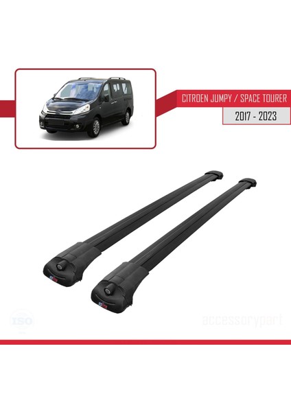 Citroen Jumpy 2007-2017 Arası ile Uyumlu Ace-1 Ara Atkı Tavan Barı Siyah modelleri