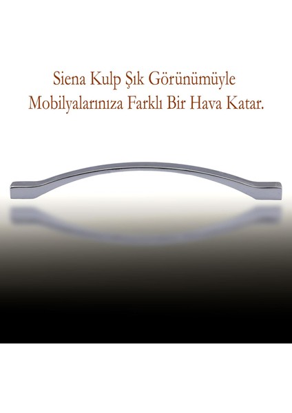 Mobilya Mutfak Dolabı Çekmece Dolap Kapak Kulpu Kulbu Krom Metal Kulp 160 mm