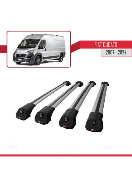 Fiat Ducato 2007 ve Sonrası ile Uyumlu Ace-1 Ara Atkı Tavan Barı Gri 4 Adet Bar fırsatları
