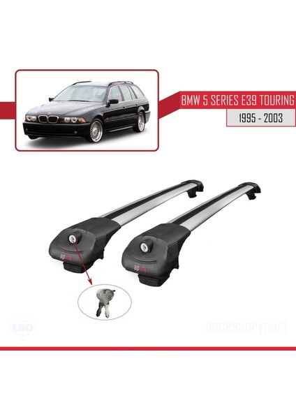 Bmw 5 Serisi Estate - Tourıng (E39) 1995-2003 Arası ile Uyumlu Ace-1 Ara Atkı Tavan Barı Gri fırsatları