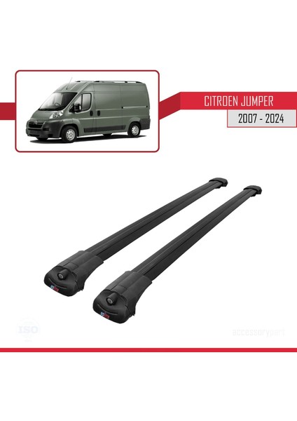 Citroen Jumper 2007 ve Sonrası ile Uyumlu Ace-1 Ara Atkı Tavan Barı Siyah modelleri