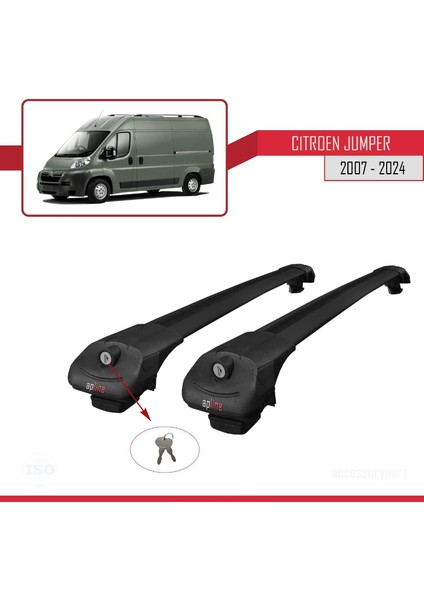 Citroen Jumper 2007 ve Sonrası ile Uyumlu Ace-1 Ara Atkı Tavan Barı Siyah fırsatları