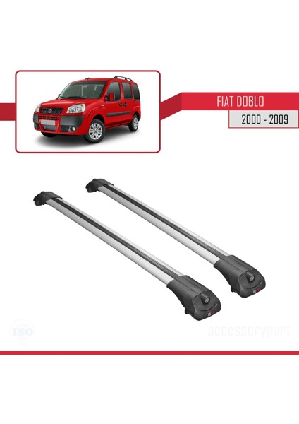 Fiat Doblo 2000-2009 Arası ile Uyumlu Ace-1 Ara Atkı Tavan Barı Gri modelleri