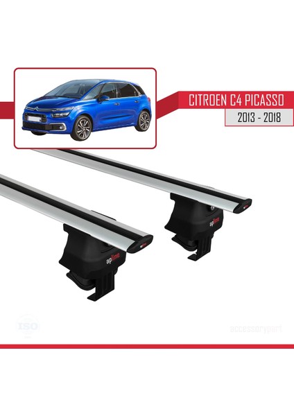 Citroen C4 Picasso (Mk2) 2013-2018 Arası ile Uyumlu Ace-4 Ara Atkı Tavan Barı Gri fırsatları