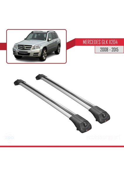Mercedes Glk Class (X204) 2008-2015 Arası ile Uyumlu Ace-1 Ara Atkı Tavan Barı Gri modelleri