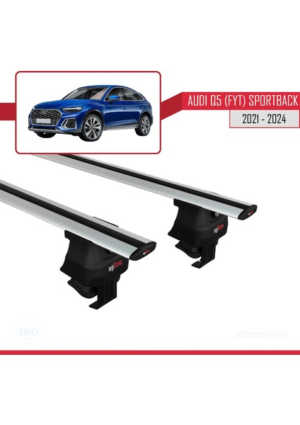 Audi Q5 (Fyt) Sportback 2021 ve Sonrası ile Uyumlu Ace-4 Ara Atkı Tavan Barı Gri modelleri