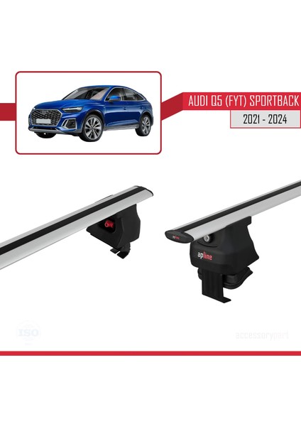 Audi Q5 (Fyt) Sportback 2021 ve Sonrası ile Uyumlu Ace-4 Ara Atkı Tavan Barı Gri fırsatları