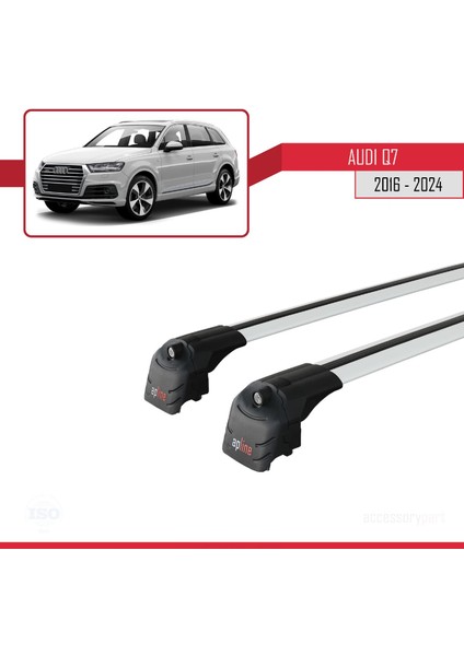Audi Q7 (4m) 2016 ve Sonrası ile Uyumlu Ace-2 Ara Atkı Tavan Barı Gri fırsatları