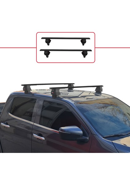 Isuzu D-Max 2019 ve Sonrası ile Uyumlu Ace-4 Ara Atkı Tavan Barı Siyah fiyatları