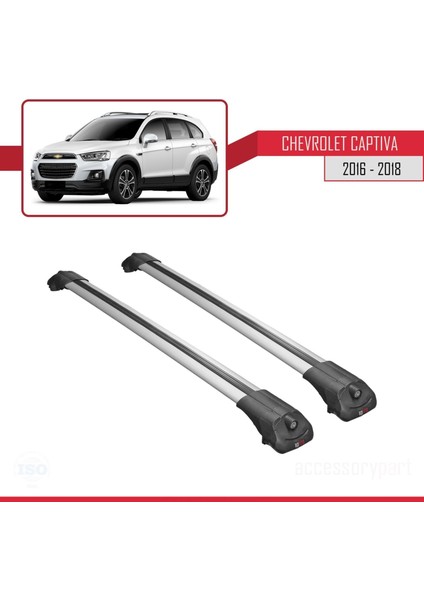 Chevrolet Captiva 2016-2018 Arası ile Uyumlu Ace-1 Ara Atkı Tavan Barı Gri modelleri