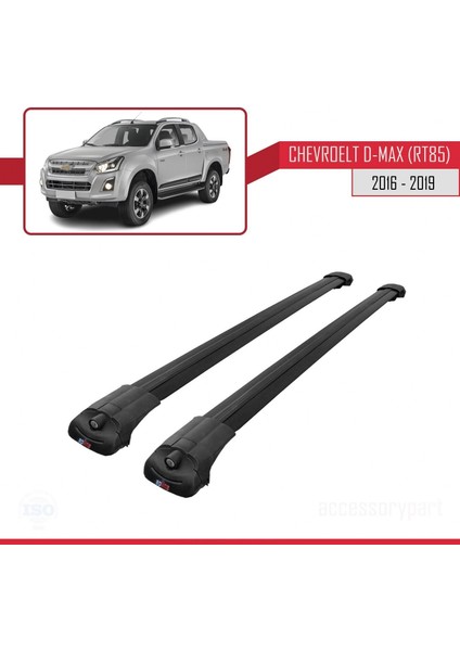 Chevrolet D-Max (RT85) 2016-2019 Arası ile Uyumlu Ace-1 Ara Atkı Tavan Barı Siyah modelleri
