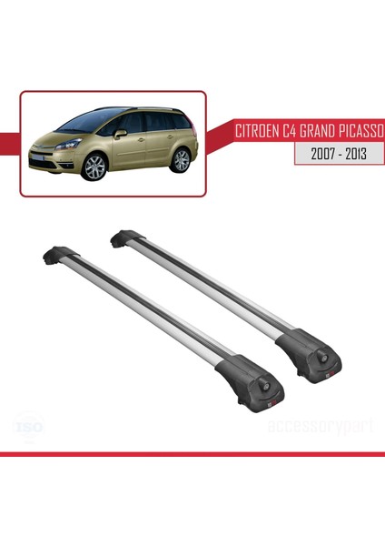Citroen C4 Grand Picasso 2007-2013 Arası ile Uyumlu Ace-1 Ara Atkı Tavan Barı Gri modelleri
