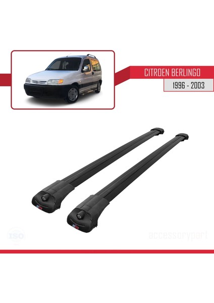 Citroen Berlingo 1996-2003 Arası ile Uyumlu Ace-1 Ara Atkı Tavan Barı Siyah modelleri