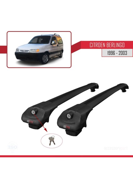 Citroen Berlingo 1996-2003 Arası ile Uyumlu Ace-1 Ara Atkı Tavan Barı Siyah fırsatları
